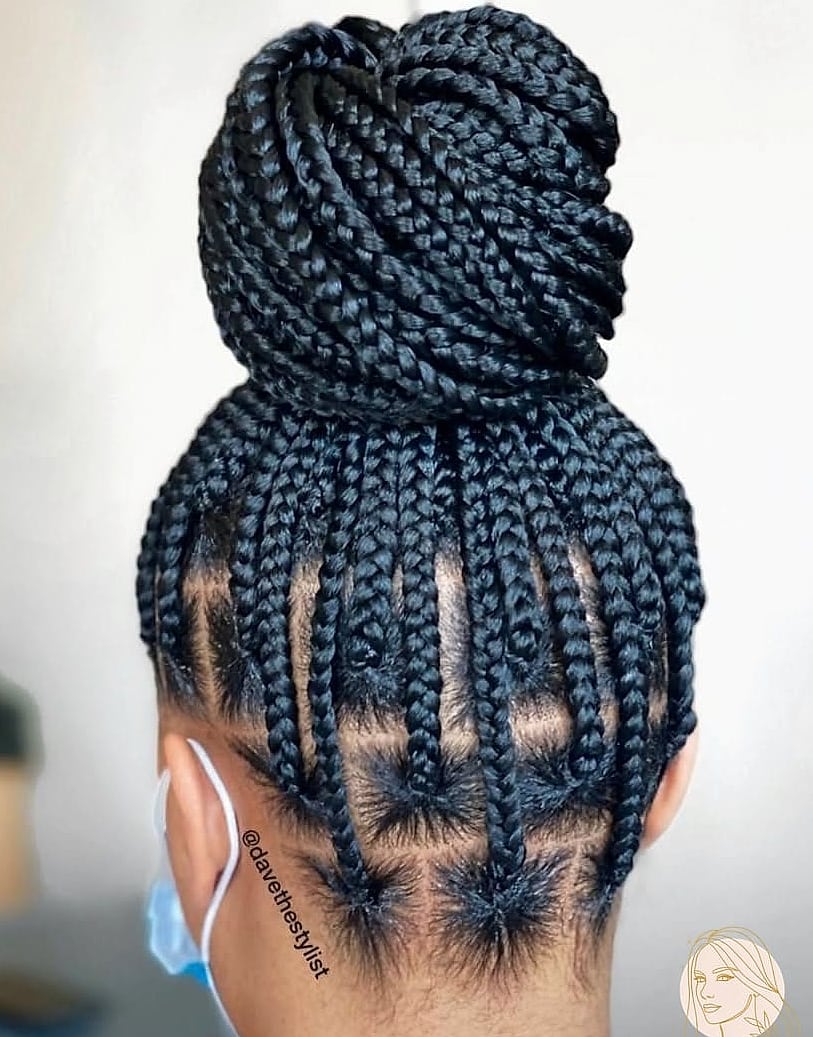 20 Stunning Braid Short Hairstyles Worth Bookmarking Today 11 Stunning Knotless Braids with Beads Ideas for Black Women