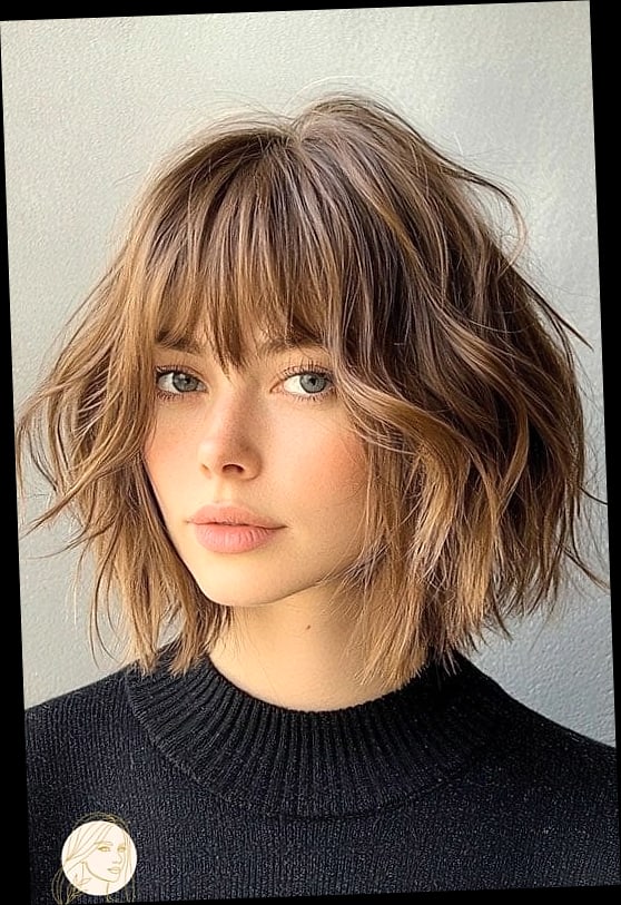 Textured Bob for Fine Hair