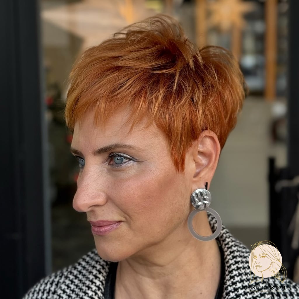 Textured Pixie for Fine Hair
