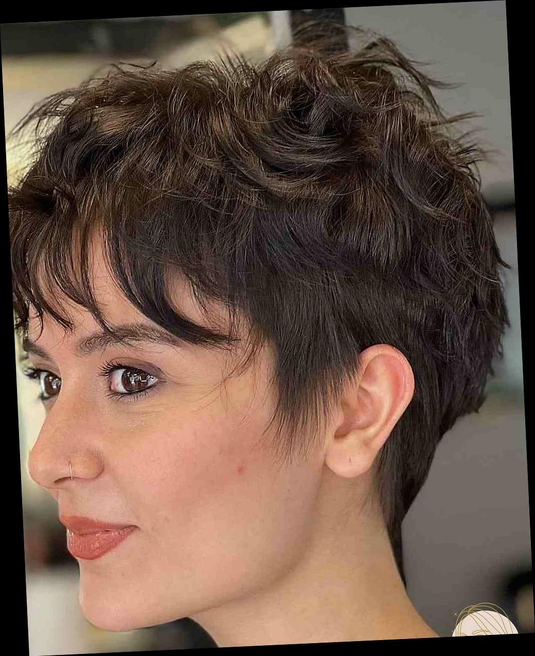 19 Short Hair Easy Hairstyles That Are Both Cute and Low Maintenance 18 Textured Pixie with Long Bangs
