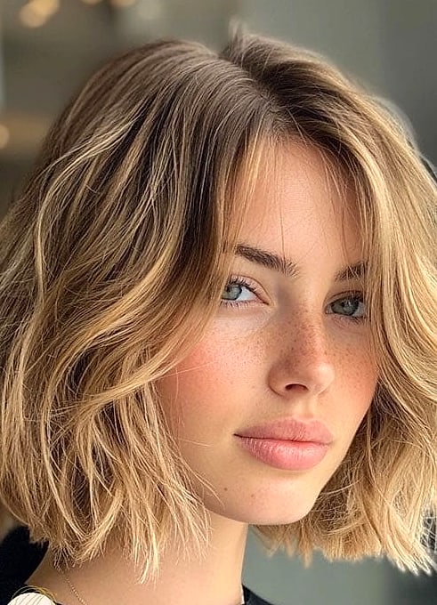 22 Easy Prom Hairstyles For Short Hair You'll Want to Re-Create Immediately 16 Tousled Bob with a Diagonal Braid