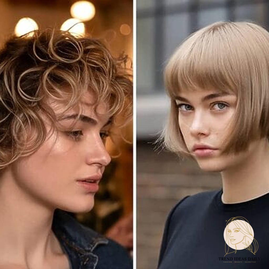Trendy Short Haircuts for Women with Round Faces