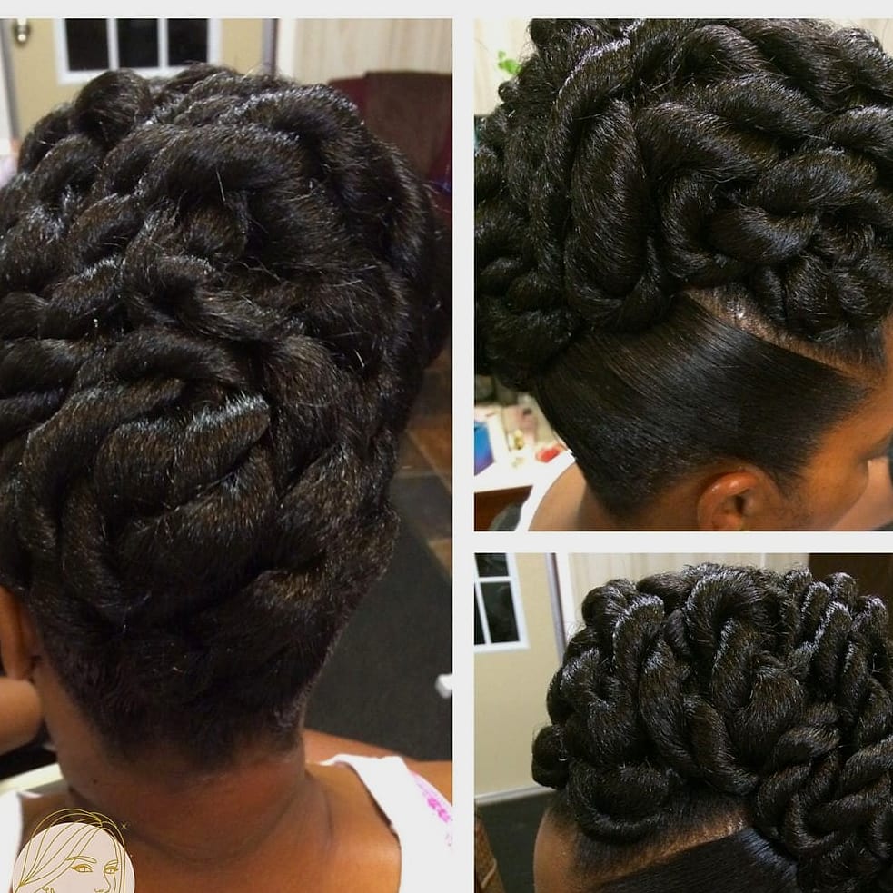 Twisted Bantu-Inspired Top Knot