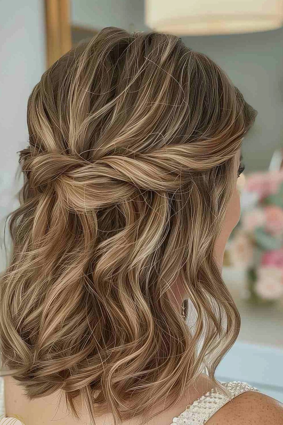 Twisted Half-Up Bun