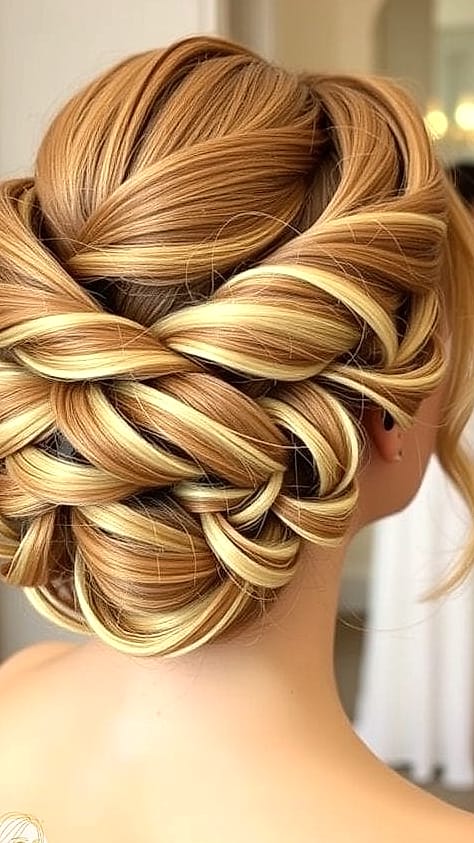 Twist-Out Updo for Natural Curls