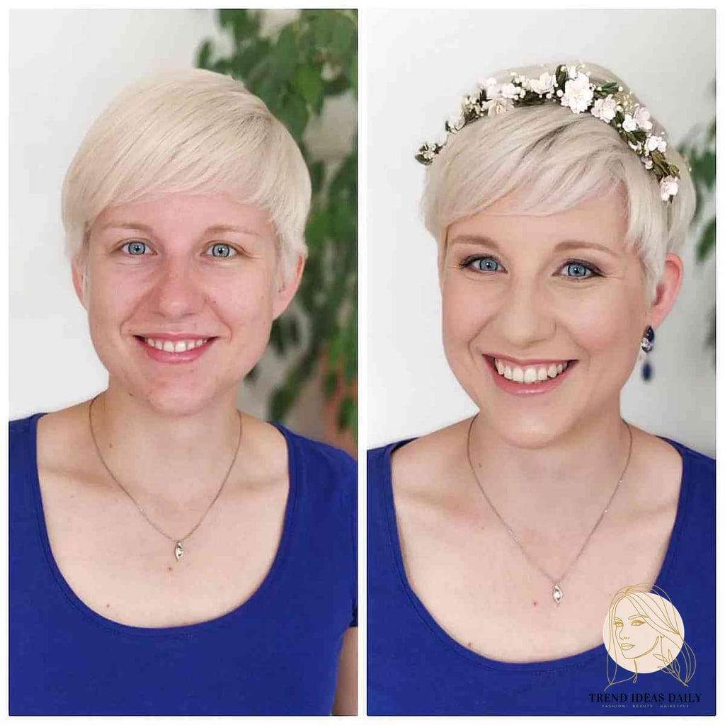 A Very Short Wedding Hairstyle