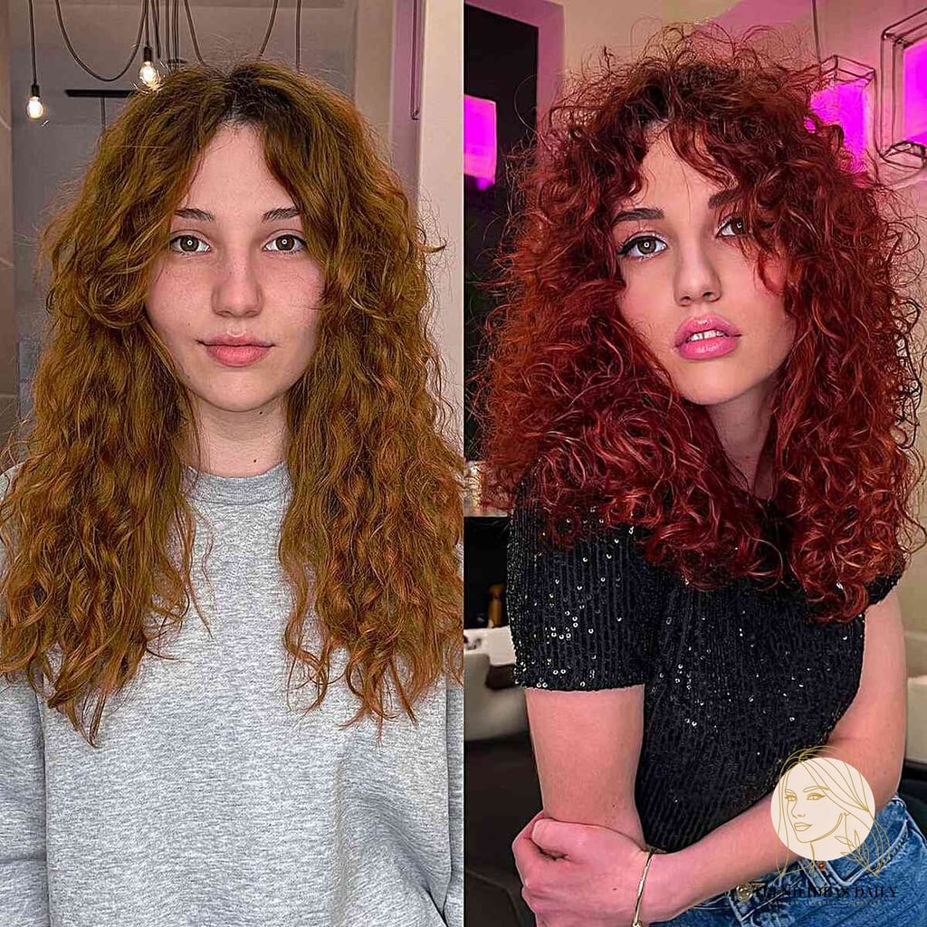 25 Cute Hairstyles For Medium Hair Curly Perfect for Your Next Salon Appointment 2 Vibrant Curly Shag