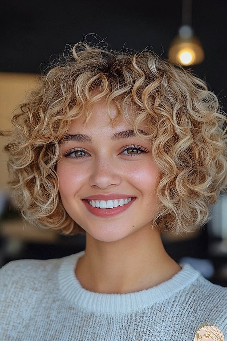 Voluminous Curly Crop