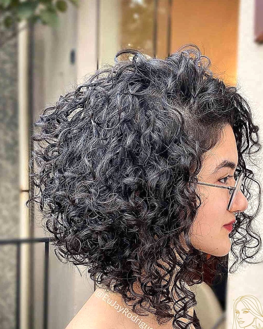 Voluminous Curly Bob