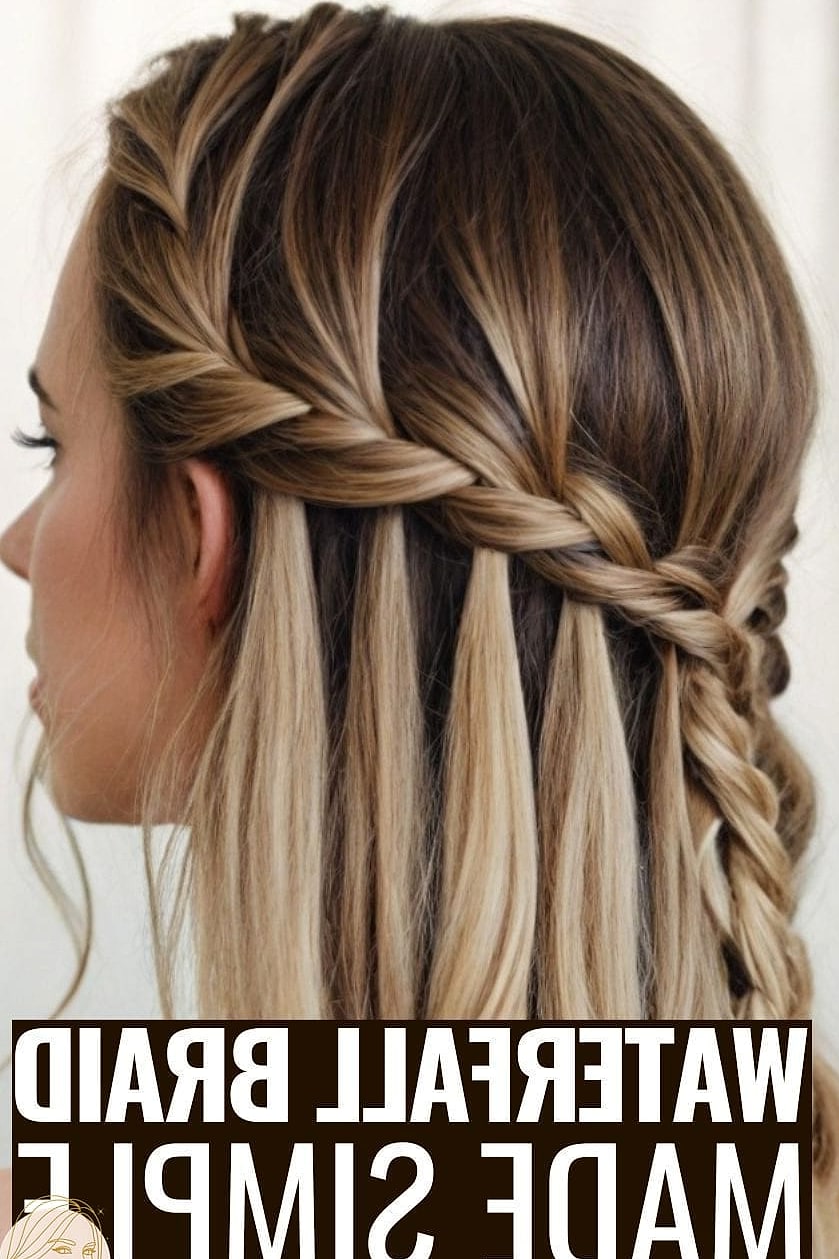 27 Stunning Braid Hairstyles Short Hair Worth Bookmarking Today 23 Waterfall Braid