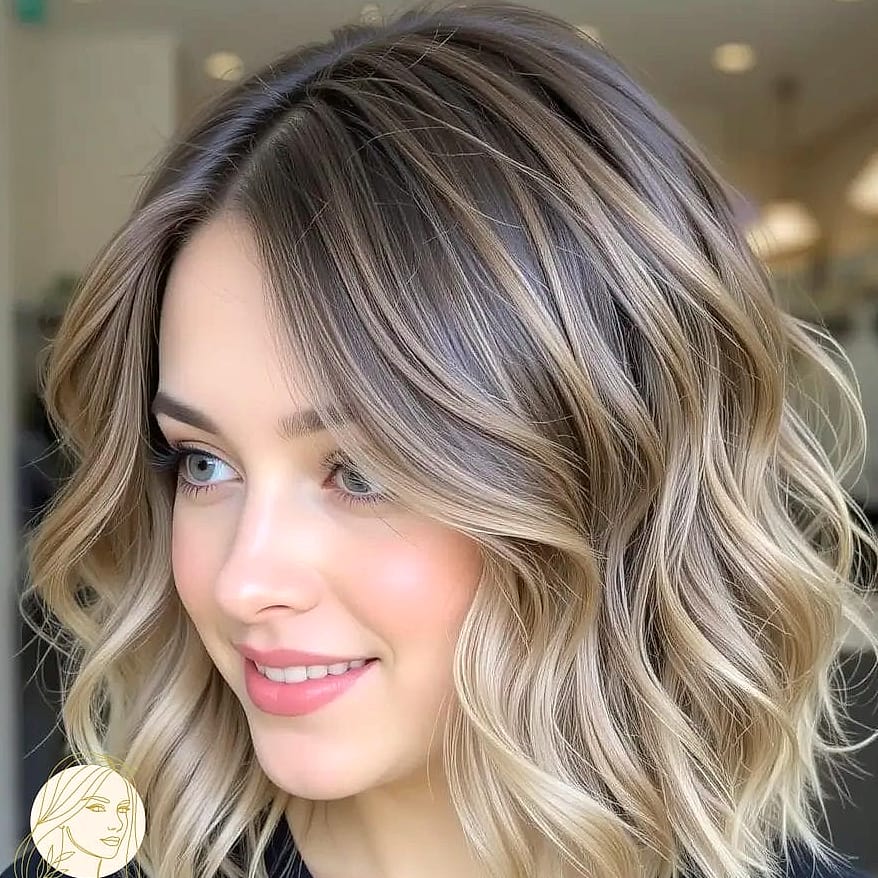 25 Pretty Hairstyles For Medium Hair for When You Need a Fresh Change 9 Wavy Hair